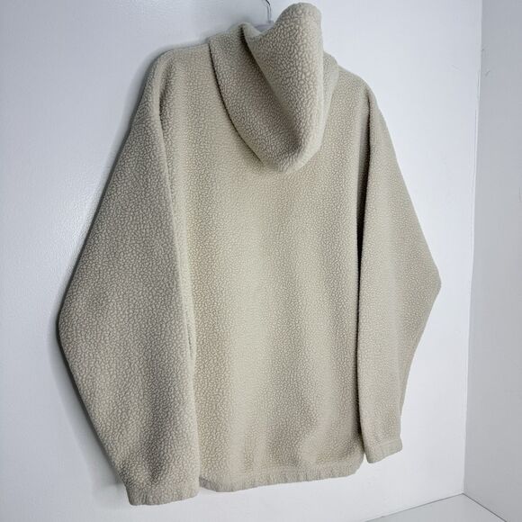 Vintage Y2K Volcom Sherpa Hoodie Pullover Pockets Sz L Loose Fit Skateboarding - Picture 4 of 11